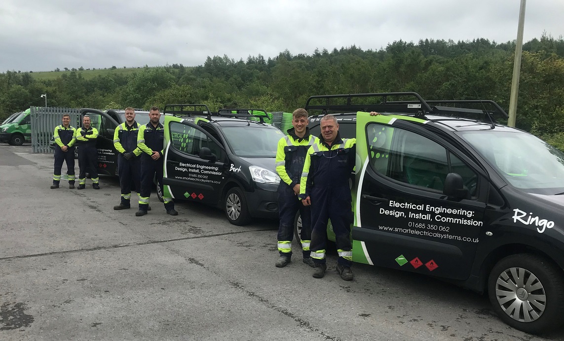 Smart Electrical Systems vans with electricians
